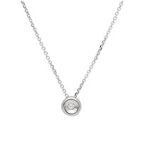 Collana Gioielleria Dossena  Donna 9ktbrilli in Oro bianco Diamante 282986BB  SONGA